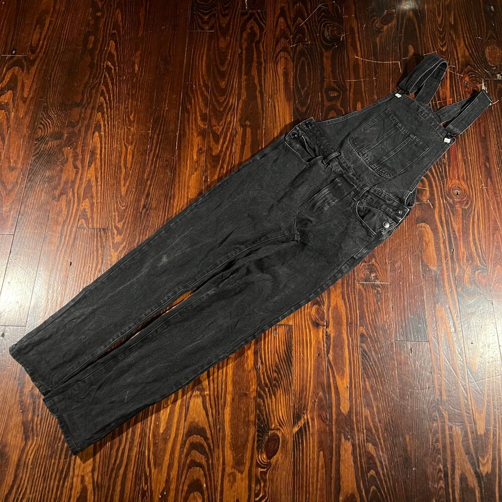Forever 21 S Y2K Overalls Black Denim Slim